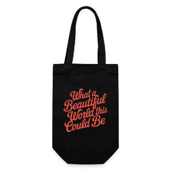 Quel beau monde cela pourrait être - Sac à bouteille - noir - Devant