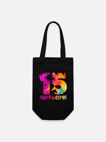 GÉNIAL 15ÈME ANNIVERSAIRE LICORNE 15 ANS - Sac à bouteille - noir