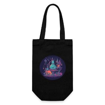 Magical Alchemist Laboratory with Fillets, Bottles - Gift Bag for Bottles - black - Front