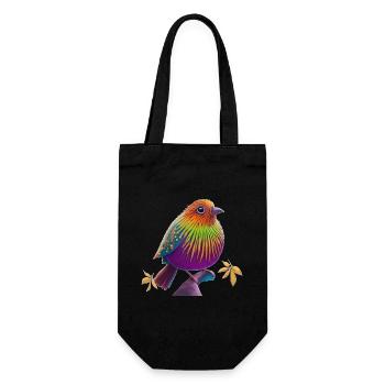 Fantasy bird - Gift Bag for Bottles - black - Front