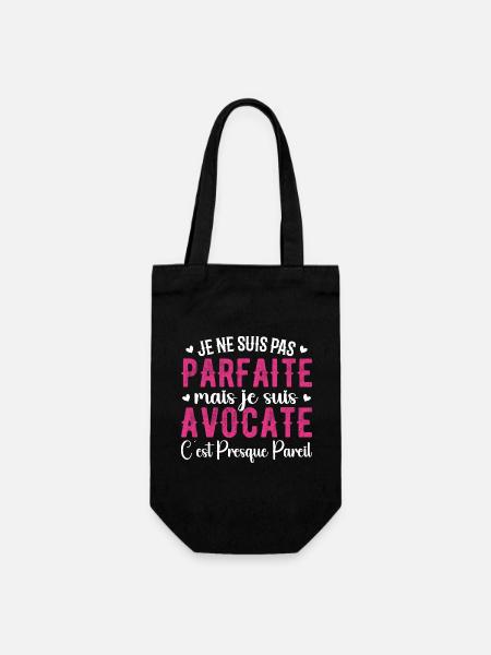 Avocate Parfaite - Cadeau Pour Les Super Avocates - Sac à bouteille - noir