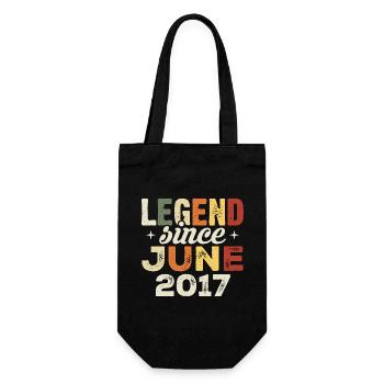 Juni 2017 Geburtstagsgeschenk Juni 2017 Juni 2017 - Geschenkbeutel für Flaschen - Schwarz - Vorne