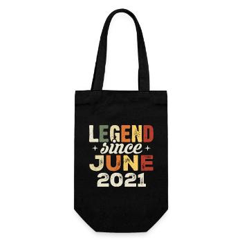 Juni 2021 Geburtstagsgeschenk Juni 2021 Juni 2021 - Geschenkbeutel für Flaschen - Schwarz - Vorne