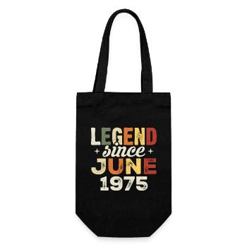 Juin 1975 Cadeau d’anniversaire Juin 1975 Juin 1975 - Sac à bouteille - noir - Devant