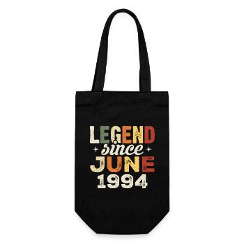 Juni 1994 Geburtstagsgeschenk Juni 1994 Juni 1994 - Geschenkbeutel für Flaschen - Schwarz - Vorne