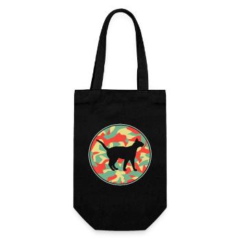 Vintage Siamkatze - Geschenkbeutel für Flaschen - Schwarz - Vorne