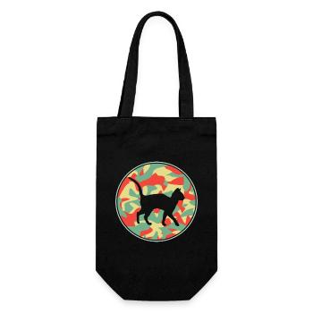 Vintage Chat Abyssin - Sac à bouteille - noir - Devant