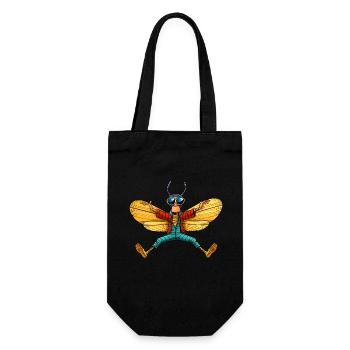 Fly Yoga - Gift Bag for Bottles - black - Front