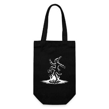 Cool Rumpelstiltskin Design – Cheeky & Legendary - Gift Bag for Bottles - black - Front