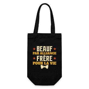 Beauf Mariage Idée Pour Beau-Frère - Sac à bouteille - noir - Devant
