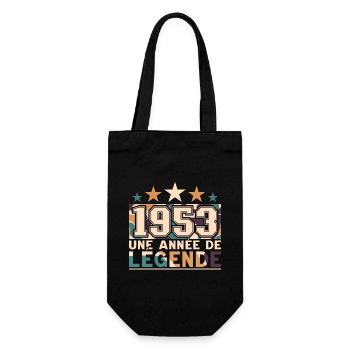 Homme Né En 1953 Anniversaire 70 Ans - Sac à bouteille - noir - Devant