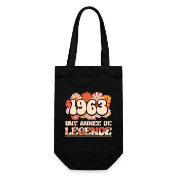 Année De Légende 1963 Femme 60 Ans Anniversaire - Sac à bouteille - noir - Devant