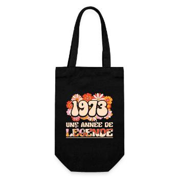 Année De Légende 1973 Femme 50 Ans Anniversaire - Sac à bouteille - noir - Devant