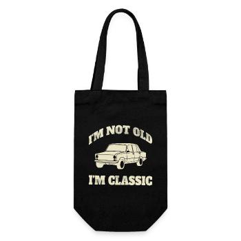 I'm not an old car enthusiast dad - Gift Bag for Bottles - black - Front
