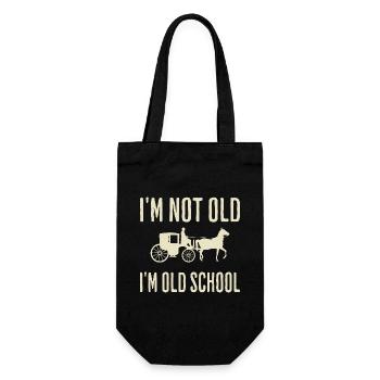 I'm not old I'm classic grandpa - Gift Bag for Bottles - black - Front