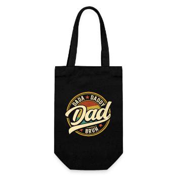 Dada Papa Bruh Father's Day Gift 2024 - Gift Bag for Bottles - black - Front