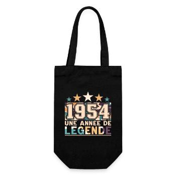 Année De Légende 1954 70 Ans Anniversaire - Sac à bouteille - noir - Devant