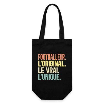 Footballeur L'Original Le Vrai L'Unique Homme - Sac à bouteille - noir - Devant