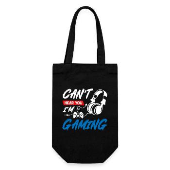 Cnat Hear You I Am Gaming - Geschenkbeutel für Flaschen - Schwarz - Vorne