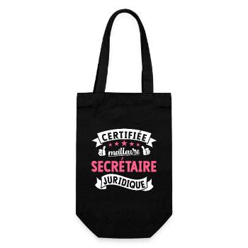 Meilleure Secrétaire Juridique Cadeau Secrétaire - Sac à bouteille - noir - Devant