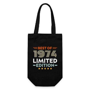 Retro 1963 Vintage Gift 61st Birthday 61 Years - Gift Bag for Bottles - black - Front