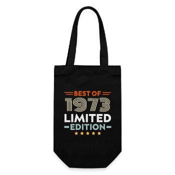 Retro 1963 Vintage Gift 61st Birthday 61 Years - Gift Bag for Bottles - black - Front