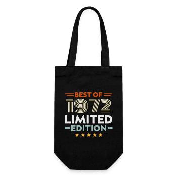 Retro 1963 Vintage Gift 61st Birthday 61 Years - Gift Bag for Bottles - black - Front