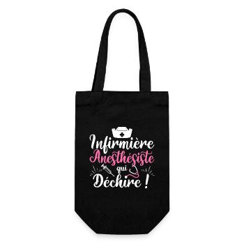Infirmière Anesthésiste Qui Déchire - Sac à bouteille - noir - Devant