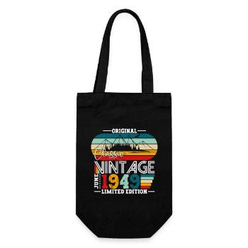 Legend June 1949 Vintage 1949 Birthday 1949 - Gift Bag for Bottles - black - Front