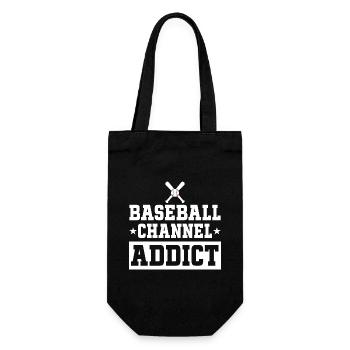 Loves watching baseball games - Gift Bag for Bottles - black - Front