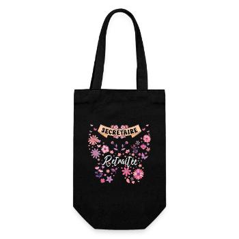 Papillon Femme Secrétaire Retraite - Sac à bouteille - noir - Devant