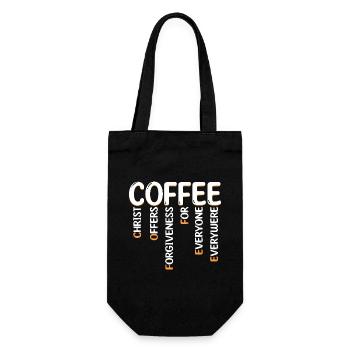 Humor Coffee Christian Travel - Gift Bag for Bottles - black - Front