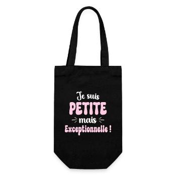 Exceptionnelle Humour Petite Femme - Sac à bouteille - noir - Devant