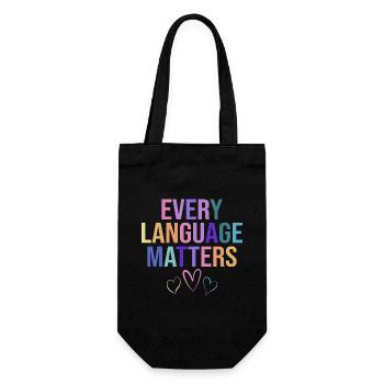 Ausbildung Bilingualer Humorlehrer - Geschenkbeutel für Flaschen - Schwarz - Vorne