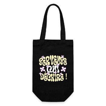 Serveuse Qui Déchire Serveuse Humour - Sac à bouteille - noir - Devant