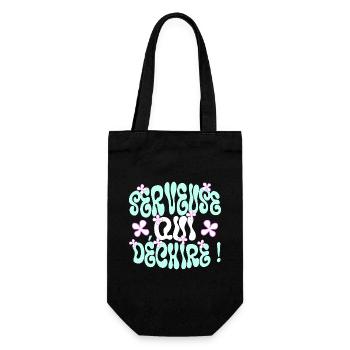 Serveuse Qui Déchire Serveuse Humour - Sac à bouteille - noir - Devant