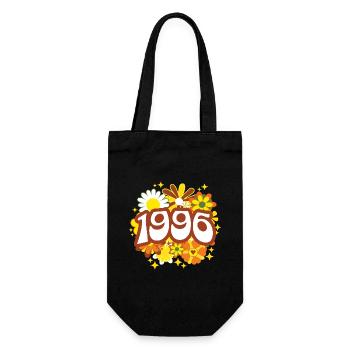 Hippi 30 Jahre Frau Geburtstag 1996 - Geschenkbeutel für Flaschen - Schwarz - Vorne