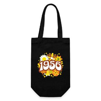 Hippi 70 Ans Femme Anniversaire 1956 - Sac à bouteille - noir - Devant