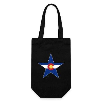 Colorado Fan T-Shirt – Mountains & Adventure - Gift Bag for Bottles - black - Front