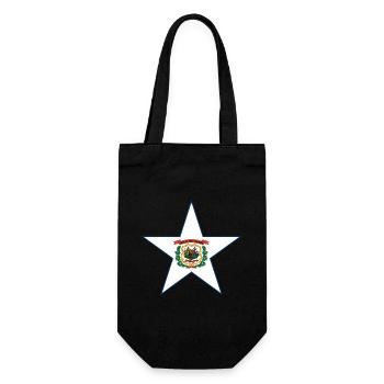 West Virginia Fan Shirt – Nature & Pride - Gift Bag for Bottles - black - Front