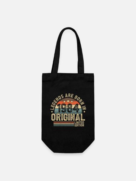 1984 Vintage Born Legends Vintage anniversaire - Sac à bouteille - noir