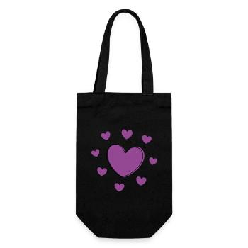 Muttertags Geschenk Mutter Muttertag Geschenkidee  - Geschenkbeutel für Flaschen - Schwarz - Vorne