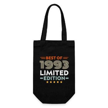Retro 1993 Vintage Gift 31st Birthday 31 Years - Gift Bag for Bottles - black - Front