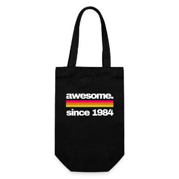 awesome since 1984 - Geschenkbeutel für Flaschen - Schwarz - Vorne