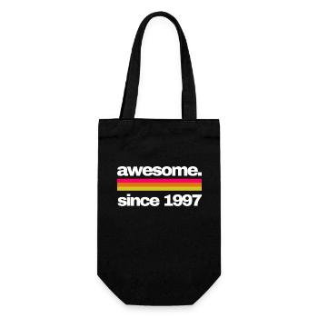 awesome since 1997 - Geschenkbeutel für Flaschen - Schwarz - Vorne