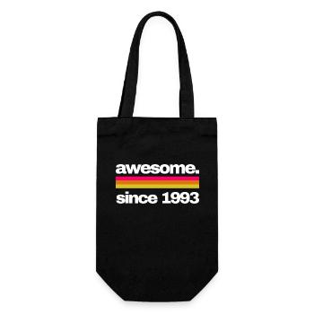 awesome since 1993 - Geschenkbeutel für Flaschen - Schwarz - Vorne