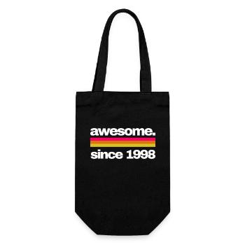 awesome since 1998 - Geschenkbeutel für Flaschen - Schwarz - Vorne