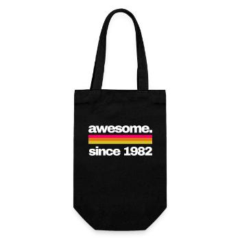 awesome since 1982 - Geschenkbeutel für Flaschen - Schwarz - Vorne