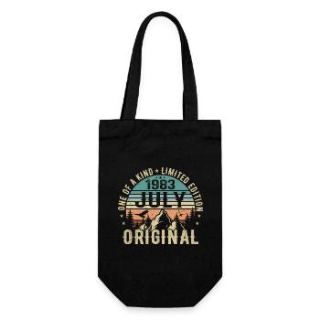 Anniversaire de juillet 1983 Cadeau d'anniversaire de juillet 1983 - Sac à bouteille - noir - Devant