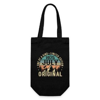Juli 1975 Geburtstag Juli 1975 Geburtstagsgeschenk - Geschenkbeutel für Flaschen - Schwarz - Vorne